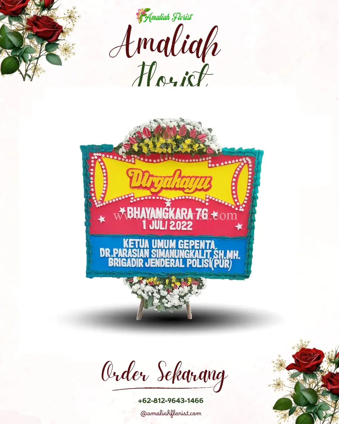 Papan Bunga HUT Ulang Tahun Kahuman